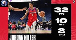 Jordan Miller Records Back-To-Back 30+ Performances For Ontario Clippers!