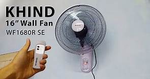 How to install Wall Fan | 如何安装挂壁式风扇 Khind 16" Wall Fan (WF1680R SE)