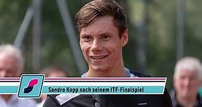 Sandro Kopp nach seinem ersten Finalspiel in einem ITF Turnier