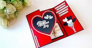DIY-Valentine's Day Greeting Card for Boyfriend | Handmade Card for Valentine's Day | Tutorial