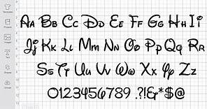 Disney Font Svg Free Cut File for Cricut