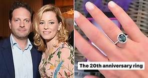 Elizabeth Banks Celebrates 20th Wedding Anniversary to Max Handelman with New Sapphire Ring