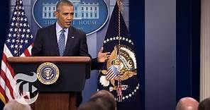 President Barack Obama’s Final News Conference (Full Video) | The New York Times