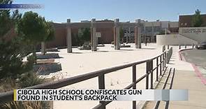 Gun found in student's backpack at Cibola High School