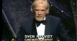 Sven Nykvist Wins Cinematography: 1984 Oscars