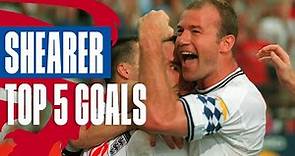 Alan Shearer's Greatest Goals for England | Top 5