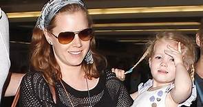 Amy Adams At LAX With Darren Le Gallo And Aviana, Asked When The Wedding Is