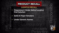 Laxatives recalled from major retailers after serious adverse reactions
