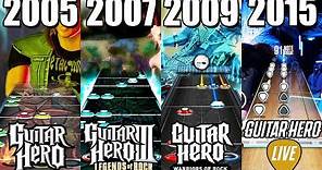 Evolution of Guitar Hero Games (2005-2018)
