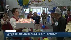 Lowe's celebrates employee's 90th birthday