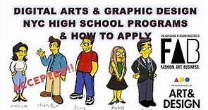 NYC Digital Arts & Graphic Design High School Programs & How to Apply- Accepted! Portfolio Examples