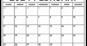 How to get free printable February 2024 calendar - Axnent