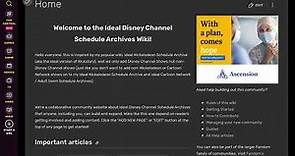 Introducing Ideal Disney Channel Schedule Archives wiki
