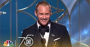 Alexander Skarsgård Wins Best Supporting TV Actor at the 2018 Golden Globes