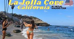La Jolla Cove Beach🏖 in San Diego California 4k Virtual Walk Tour & Travel Guide.