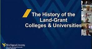 The History of the Land-Grant Colleges & Universities