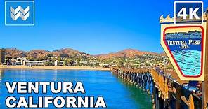 [4K] Downtown Ventura, California USA - Walking Tour & Travel Guide 🎧 Binaural City Sounds