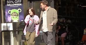 Ben Affleck out with his daughter Seraphina for a Pet Smart run