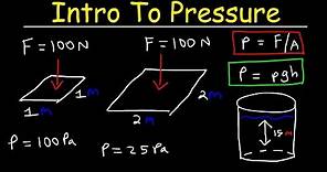 Introduction to Pressure & Fluids - Physics Practice Problems