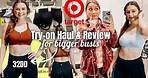 $24 Target All in Motion High Impact Sports Bras For Bigger Bust Worth It? Try-On Haul & Review