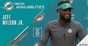 Jeff Wilson Jr. meets with the media | Miami Dolphins