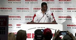 Georgia Senate candidate Herschel Walker attends a gameday rally