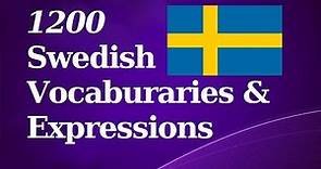 1200 Basic Swedish Vocab & Expressions