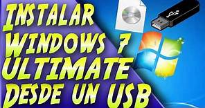 Como Descargar e Instalar Windows 7 Desde un USB 2020 Full Español
