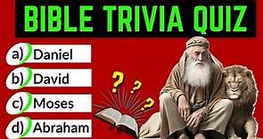 The Ultimate BIBLE QUIZ- 3 rounds- 3 levels- 30 questions!