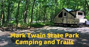A Frame Camping and Hiking at Mark Twain State Park