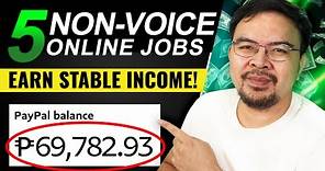 5 Non Voice Home Based Online Jobs for Beginners 2024