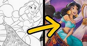 Transforming a 'CHILDRENS' Coloring Book into a MASTERPIECE | Disney’s Aladdin Coloring Page