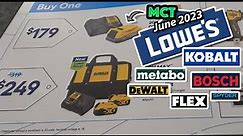 Lowes Power Tool Summer Sales!