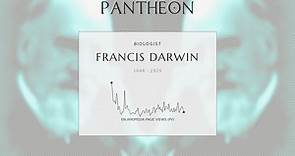 Francis Darwin Biography - British naturalist (1848–1925)