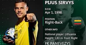 Pijus Sirvys ● Right-Back ● Football CV 2023 HD