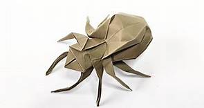 Origami HALLOWEEN SPIDER | How to make a paper spiders