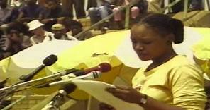 Zindzi Mandela reads her father’s rejection to PW Both in 1985