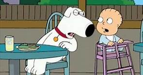 Family Guy - Brian yells at baby at Denny's