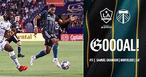 GOAL: Samuel Grandsir scores his first goal for the LA Galaxy