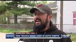 Tow trucks being used in auto thefts