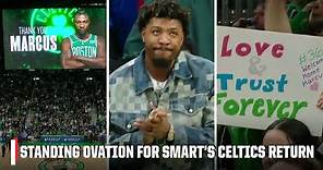 Marcus Smart showed love after Celtics' tribute video + Fans chant 'WE LOVE MARCUS' | NBA on ESPN
