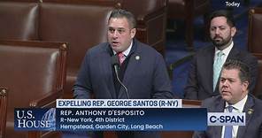 U.S. House of Representatives-Rep. Anthony D'Esposito Offers Resolution to Expel Rep. George Santos