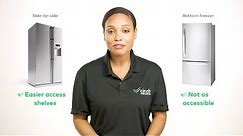 Side by Side Refrigerators vs. Bottom Freezer Refrigerators | Cinch Home Services