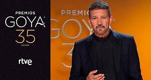 Antonio Banderas abre la gala con un emotivo discurso | Premios Goya 2021