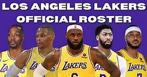 Los Angeles Lakers Roster 2021-2022 NBA Season
