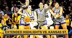 Kansas State at Iowa | Extended Highlights | Big Ten Women's Basketball | Nov. 16, 2023