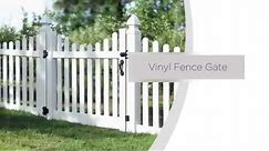 Ready-to-Assemble Vinyl Fence Gate Installation Overview