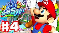 Super Mario Sunshine - Gameplay Walkthrough Part 4 - Pinna Park 100%! (Super Mario 3D All Stars)