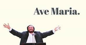 Luciano Pavarotti - Ave Marie (Schubert)[Lyric Video]