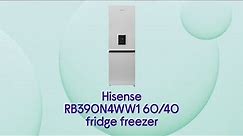 Hisense RB390N4WW1 60/40 Fridge Freezer - White - Product Overview